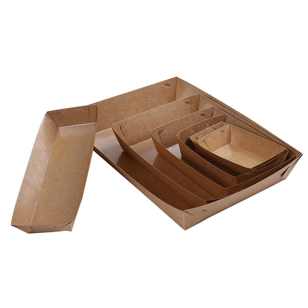 Food Snacks Box - 30Pcs Disposable Boat Packing Box Food