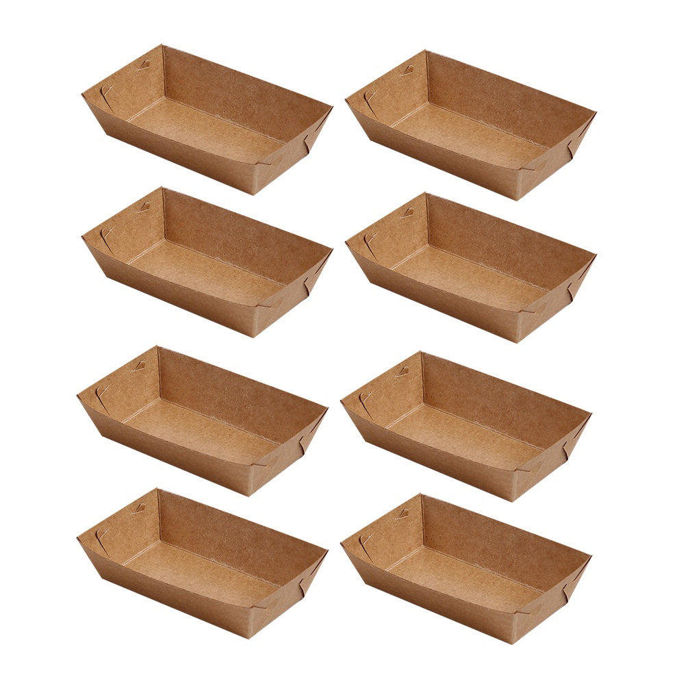 30Pcs Boat Shaped Kraft Paper  - Food Snacks Box 评论和价格