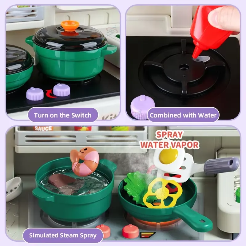 90cm Large Pretend Play Kitche - Food Xxl 评论和价格