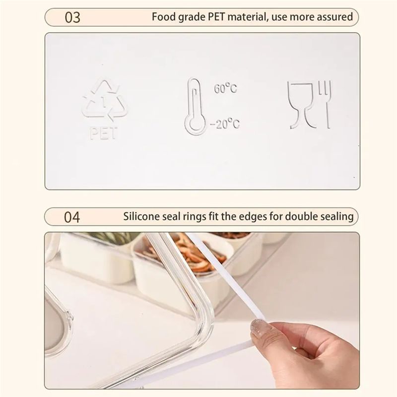 9 Compartments Divided Serving - Food Snacks Box 评论和价格