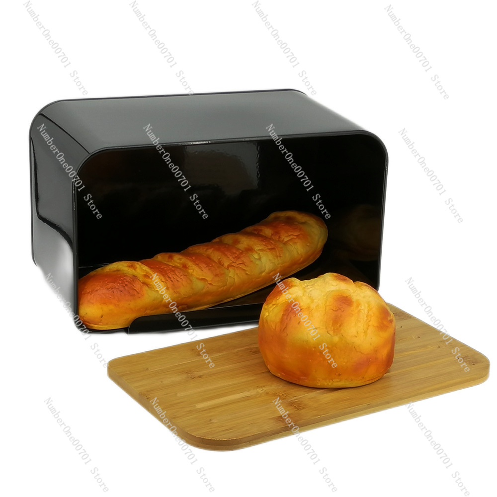 Kitchen Bread Box with Bamboo  - Food Snacks Box 评论和价格