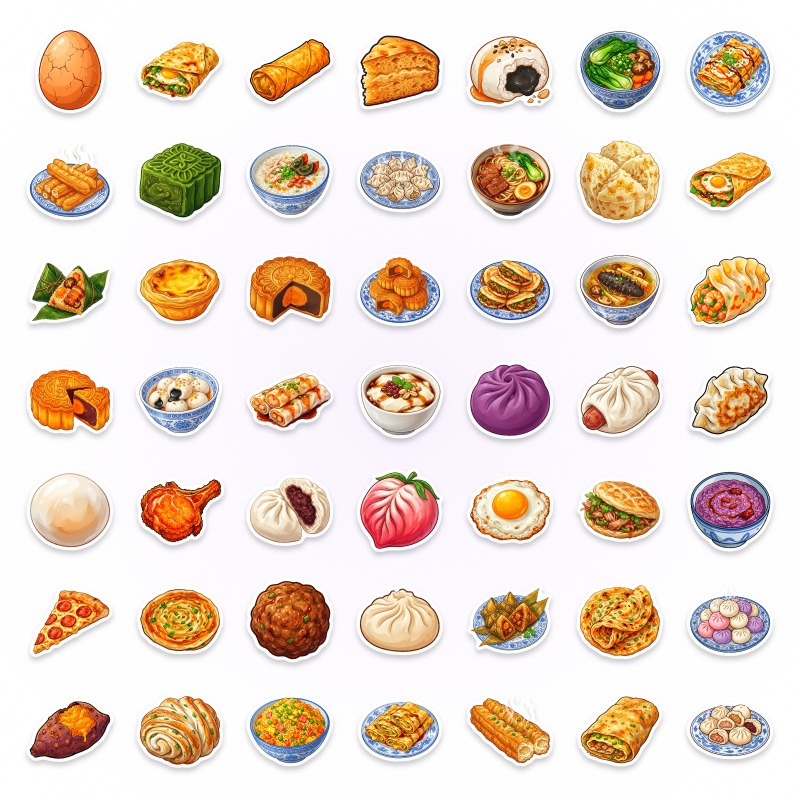 50pcs Chinese Food Diary, Non- - Food Good Snacks 评论和价格