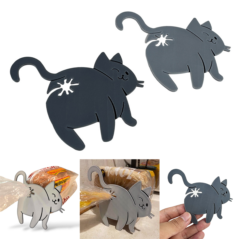 2-Pack 3D Cat Butt Bread Bag C - Food Lovers Snacks 评论和价格