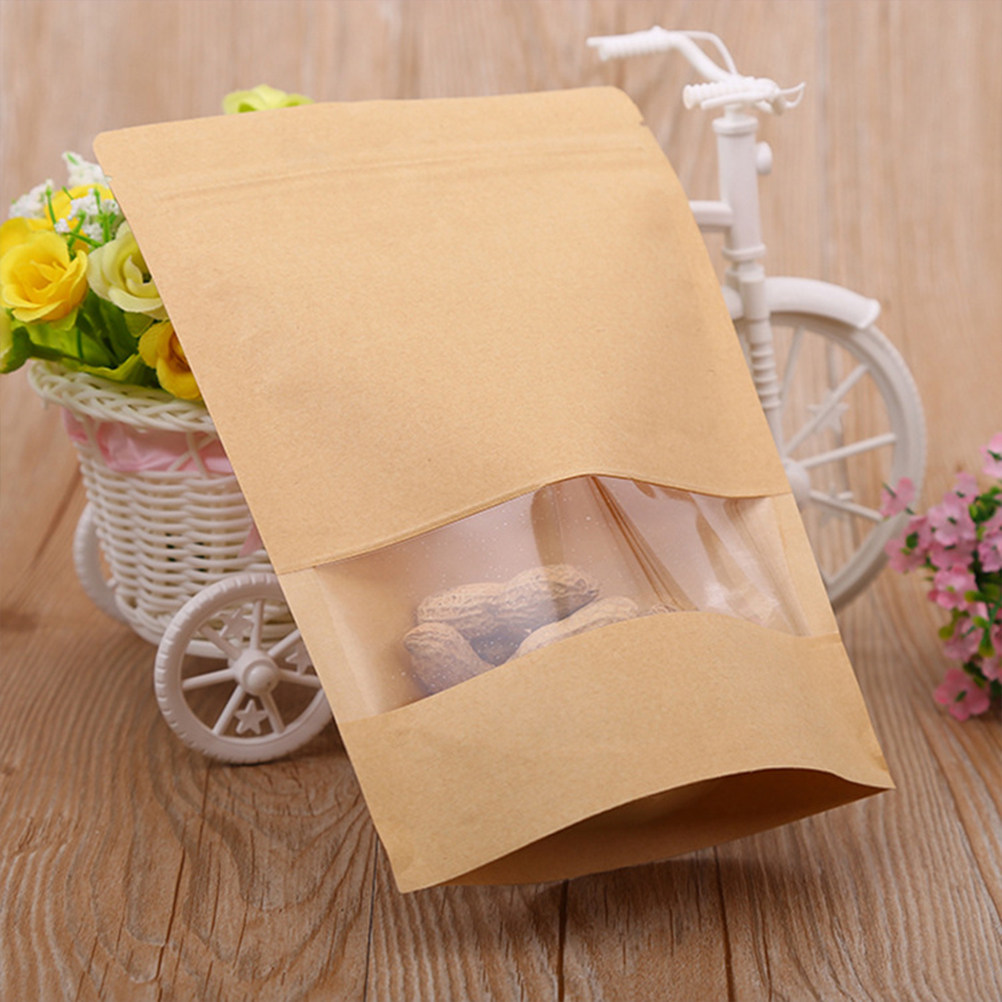 50Pcs Food Grade Kraft Stand U - Food In Snacks 评论和价格
