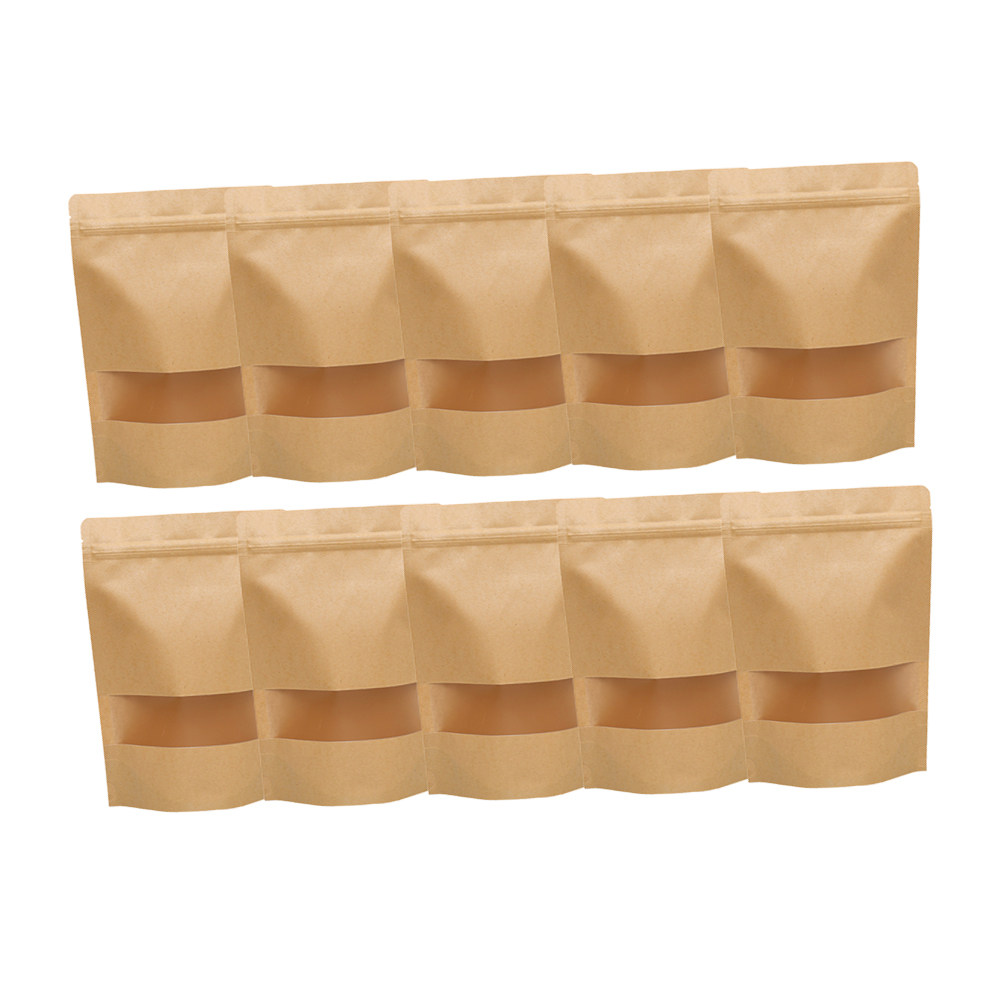 50Pcs Food Grade Kraft Stand U - Food In Snacks 评论和价格