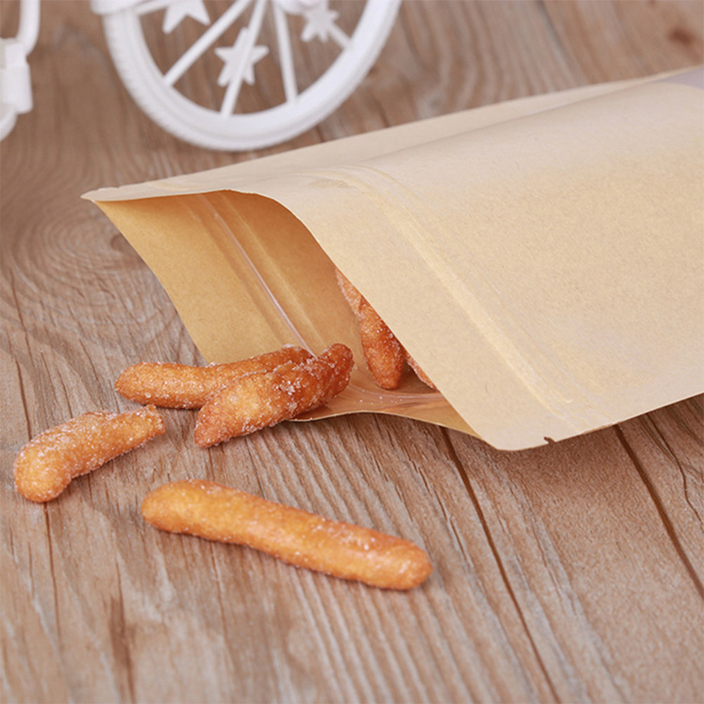 50Pcs Food Grade Kraft Stand U - Food In Snacks 评论和价格