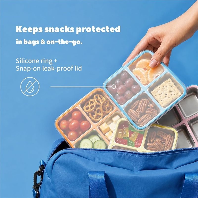 GIGI 4Pack Stainless Steel Sna - Food Snacks Box 评论和价格