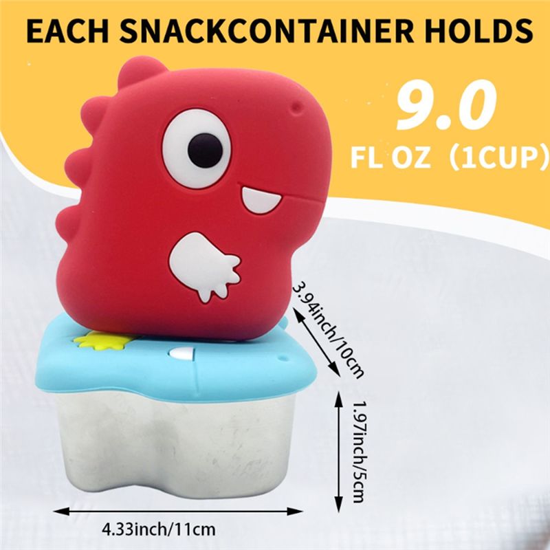 AA94-304 Stainless Steel Dinos - Food Snacks Box 评论和价格