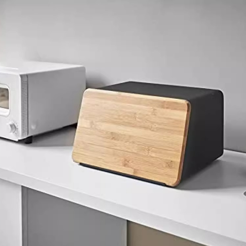 Bamboo Bread Box for Kitchen S - Food Snacks Box 评论和价格