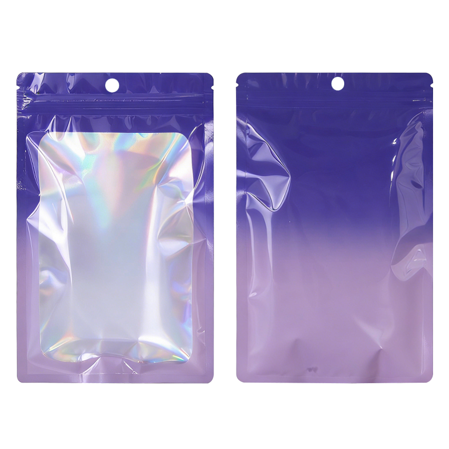 Holographic Color Square Zippe - Food In Snacks 评论和价格
