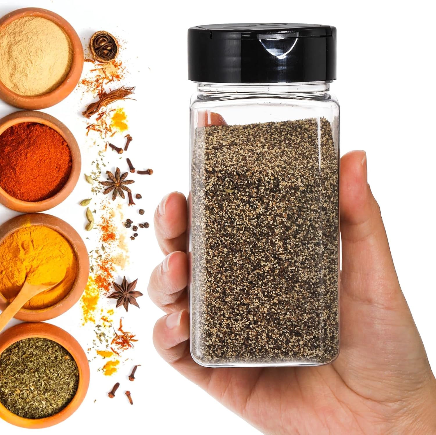 Square Large Plastic Spice Jar - Food Xxl 评论和价格