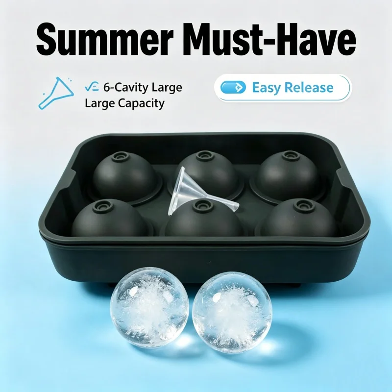 6 Cavity Ice Ball Mold Food Gr - Food Xxl 评论和价格